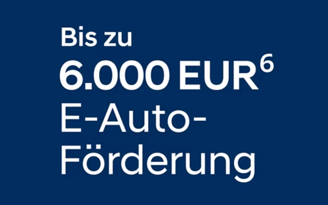 Bis zu 6.000 EUR E-Auto-Förderung